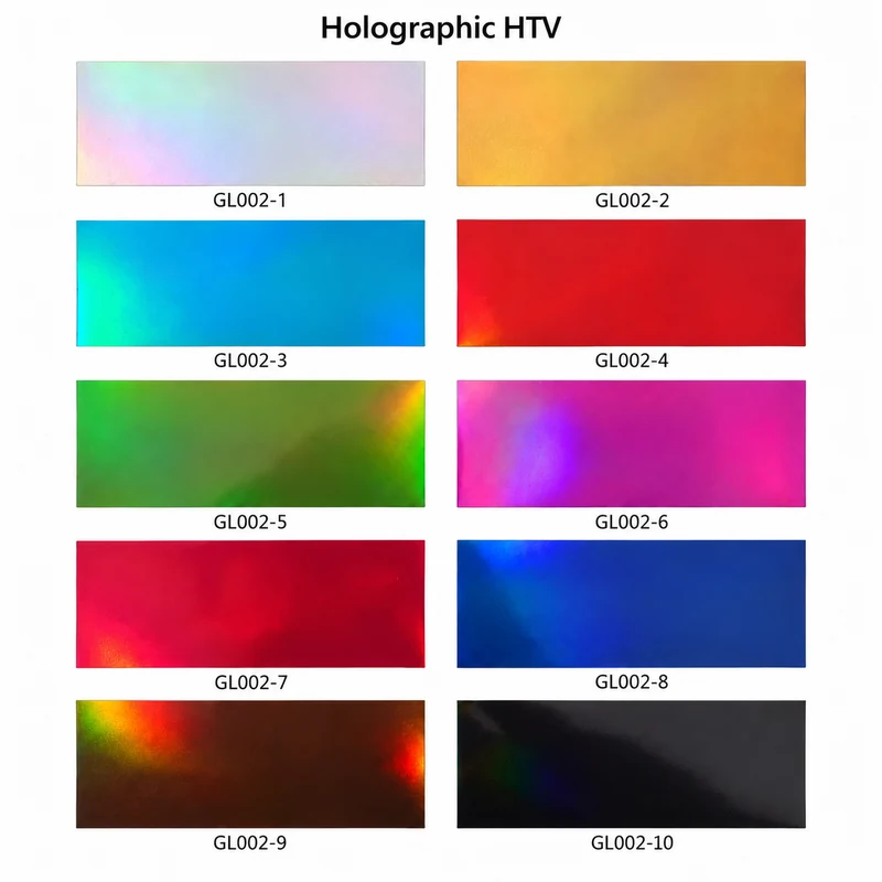 Holographic HTV — Color card